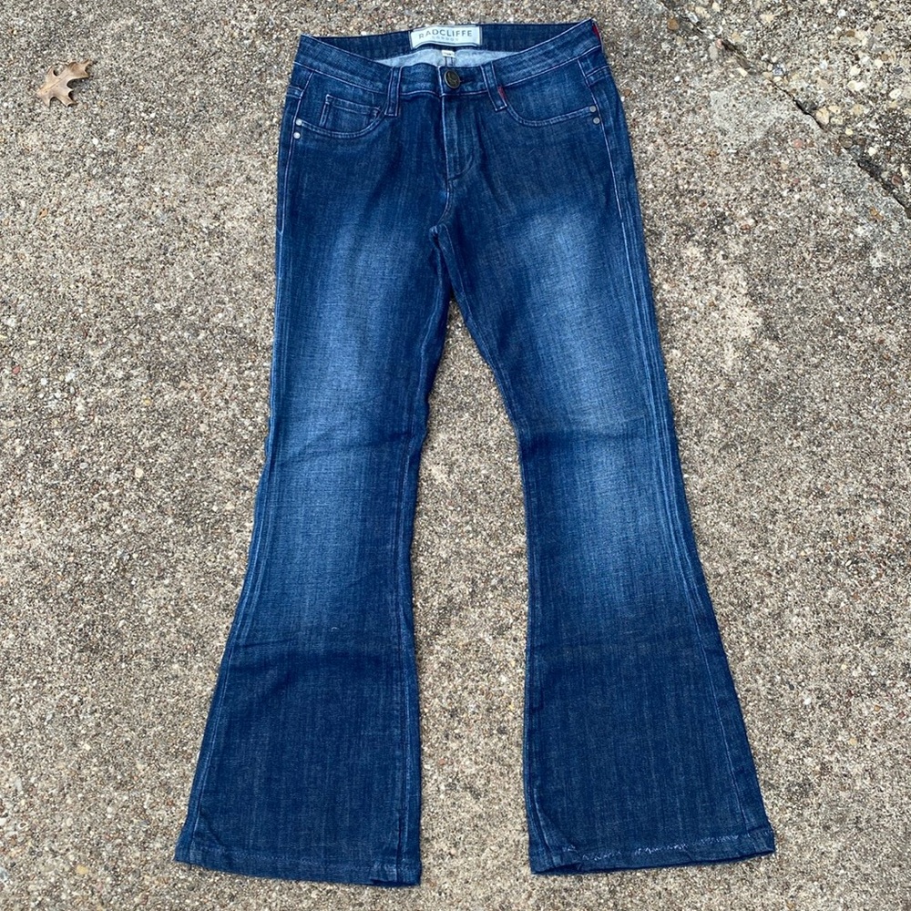 Radcliffe London Women's Flare Leg Jeans‎ Dark Wash Denim Size 28
